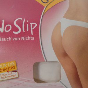 The Only No Slip String Microfiber white flower Thong Panties S NWT 25